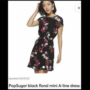 Popsugar Print Tie-Waist A-line Dress.